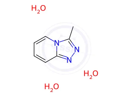 Chemical structure of 3-Methyl-[1,2,4]triazolo[4,3-a]pyridine trihydrate