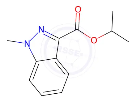 Chemical structure of isopropyl 1-methyl-1H-indazole-3-carboxylate