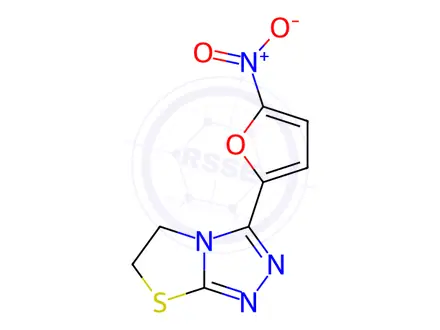 Chemical structure of 3-(5-Nitrofuran-2-yl)-5,6-dihydrothiazolo[2,3-c][1,2,4]triazole