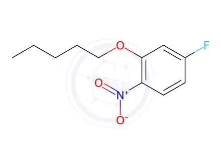 Chemical structure of 4-Fluoro-1-nitro-2-(pentyloxy)benzene