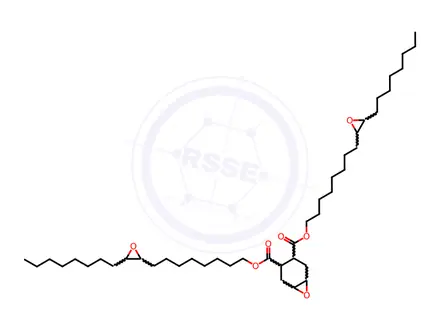 Chemical structure of 7-Oxabicyclo[4.1.0]heptane-3,4-dicarboxylic acid, 3,4-bis[8-(3-octyl-2-oxiranyl)octyl] ester
