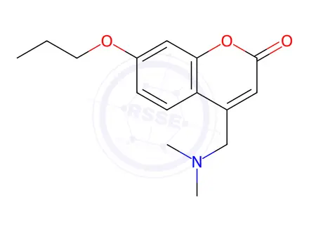 Chemical structure of 4-(N,N-Dimethylaminomethyl)-7-propoxycoumarin