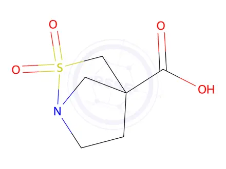 Chemical structure of 2-Thia-1-azabicyclo[2.2.1]heptane-4-carboxylic acid 2,2-dioxide