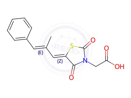 Chemical structure of Epalrestat Oxide