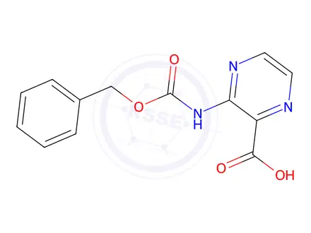 Chemical structure of 3-(((Benzyloxy)carbonyl)amino)pyrazine-2-carboxylic acid