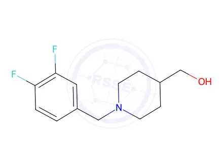 Chemical structure of {1-[(3,4-difluorophenyl)methyl]piperidin-4-yl}methanol