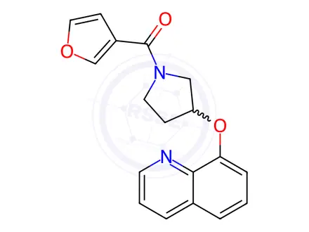 Chemical structure of Furan-3-yl(3-(quinolin-8-yloxy)pyrrolidin-1-yl)methanone