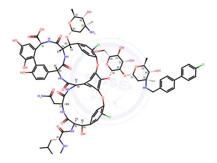 Chemical structure of Oritavancin