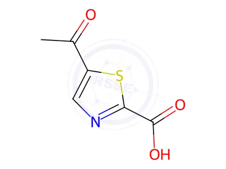 Chemical structure of 5-Acetyl-2-thiazolecarboxylic acid