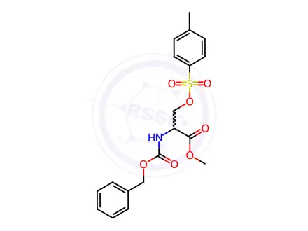 Chemical structure of Methyl N-((benzyloxy)carbonyl)-O-tosylserinate