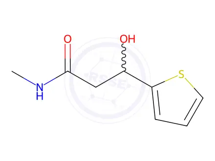 Chemical structure of 3-Hydroxy-N-methyl-3-(thiophen-2-yl)propanamide