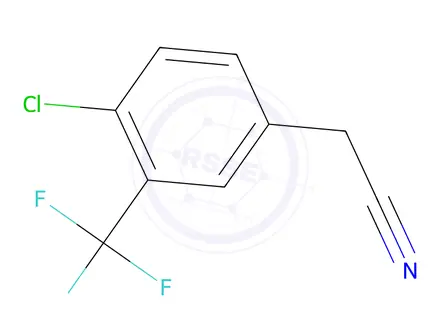 Chemical structure of 2-(4-Chloro-3-(trifluoromethyl)phenyl)acetonitrile