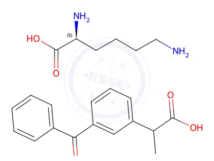 Chemical structure of Ketoprofen D-Lysinate