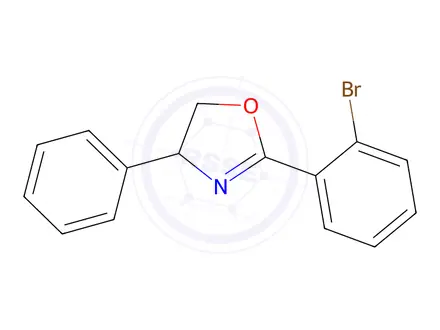 Chemical structure of 2-(2-BROMOPHENYL)-4-PHENYL-4,5-DIHYDROOXAZOLE