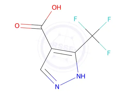 Chemical structure of 5-(Trifluoromethyl)-1H-pyrazole-4-carboxylic Acid