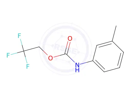 Chemical structure of 2,2,2-Trifluoroethyl N-(3-methylphenyl)carbamate