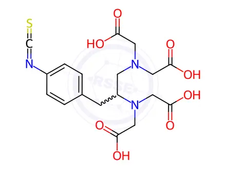 Chemical structure of 1-(4-Isothiocyanatobenzyl)ethylenediamine-n,n,n,n-tetraaceticacid
