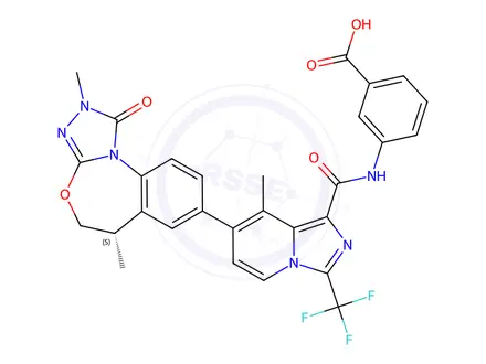 Chemical structure of Nintedanib Ethoxyenolindole (2095628-43-4)