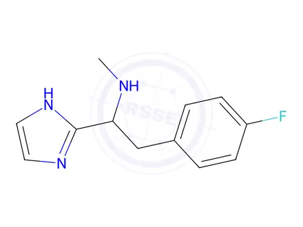 Chemical structure of 2-(4-Fluorophenyl)-1-(1H-imidazol-2-yl)-N-methylethanamine