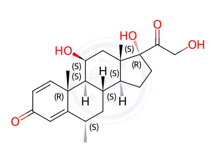 Chemical structure of 6-alpha-Methylprednisolone