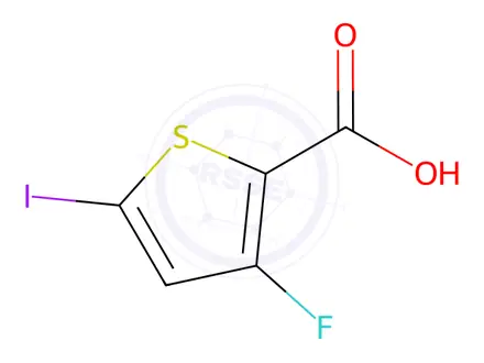 Chemical structure of 3-Fluoro-5-iodothiophene-2-carboxylic acid