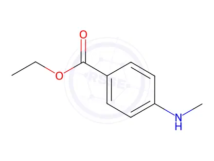 Chemical structure of 4-(Methylamino)benzoic Acid Ethyl Ester