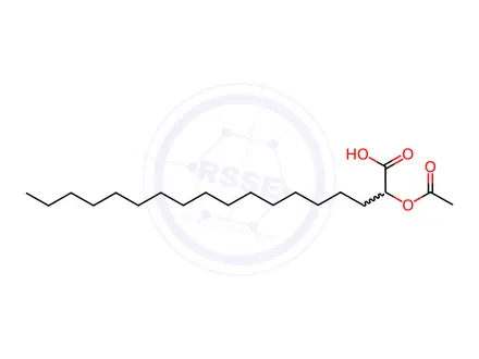 Chemical structure of O-acetyl 2-hydroxyoctadecanoic acid