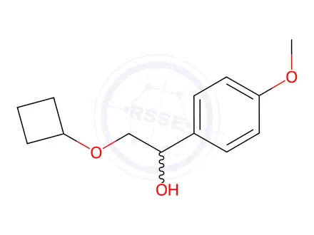 Chemical structure of alpha-[(Cyclobutyloxy)methyl]-4-methoxy-benzenemethanol