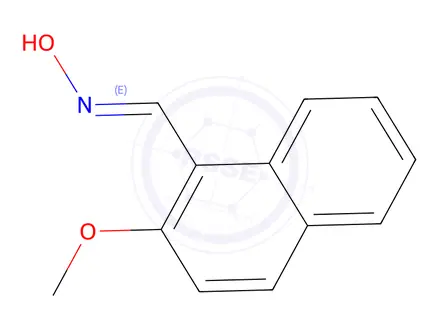 Chemical structure of N-[(2-methoxynaphthalen-1-yl)methylidene]hydroxylamine