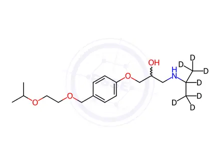 Chemical structure of Bisoprolol D7