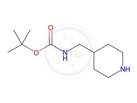 Chemical structure of tert-Butyl (piperidin-4-ylMethyl)carbaMate dihydrochloride
