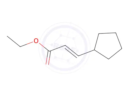 Chemical structure of Ethyl (2E)-3-cyclopentylprop-2-enoate
