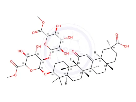 Chemical structure of Glycyrrhizic Acid Impurity 28