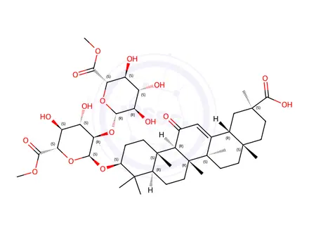 Chemical structure of Glycyrrhizic Acid Impurity 22
