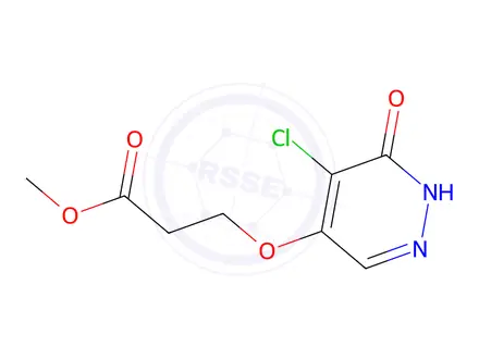 Chemical structure of Methyl 3-((5-chloro-6-oxo-1,6-dihydropyridazin-4-yl)oxy)propanoate