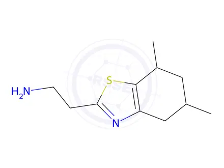 Chemical structure of 2-(5,7-Dimethyl-4,5,6,7-tetrahydrobenzo[d]thiazol-2-yl)ethan-1-amine