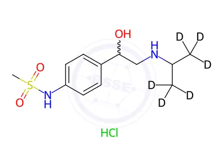 Chemical structure of Sotalol-d6 Hydrochloride