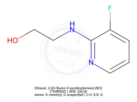 Chemical structure of Ethanol, 2-[(3-fluoro-2-pyridinyl)amino]-(9CI)