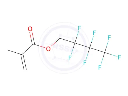 Chemical structure of 2,2,3,3,4,4,4-heptafluorobutyl 2-methylprop-2-enoate