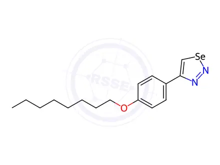 Chemical structure of 4-(4-(Octyloxy)phenyl)-1,2,3-selenadiazole