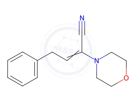 Chemical structure of α-Phenethylidene-4-morpholineacetonitrile