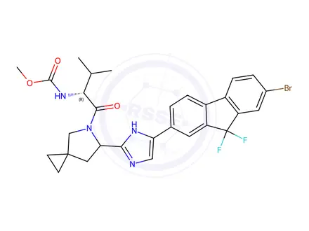 Chemical structure of Ledipasvir Impurity 13