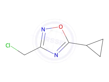 Chemical structure of 3-(chloromethyl)-5-cyclopropyl-1,2,4-oxadiazole