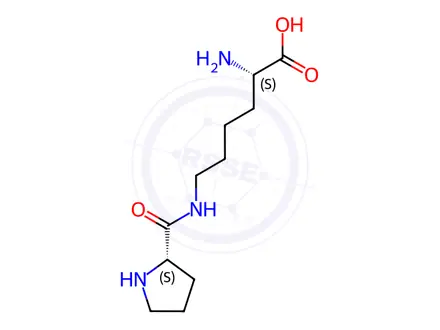 Chemical structure of N6-L-Prolyl-L-Lysine