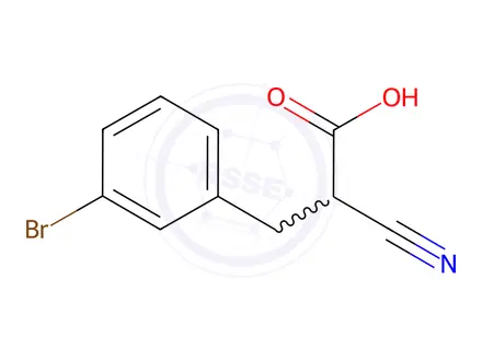 Chemical structure of (3-Bromobenzyl)-cyanoacetic acid