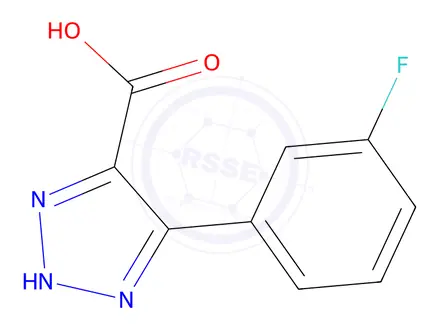 Chemical structure of 4-(3-fluorophenyl)-1h-1,2,3-triazole-5-carboxylic acid