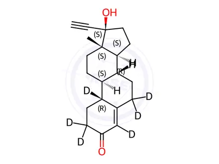 Chemical structure of Norethindrone D6