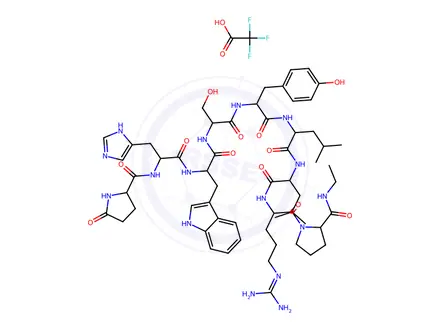 Chemical structure of Leuprorelin (Leuprolide) EP Impurity F