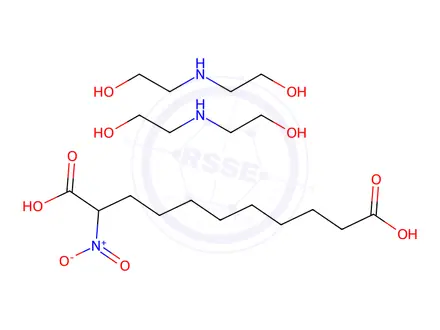 Chemical structure of nitroundecanedioic acid, compound with 2,2'-iminodiethanol (1:2)