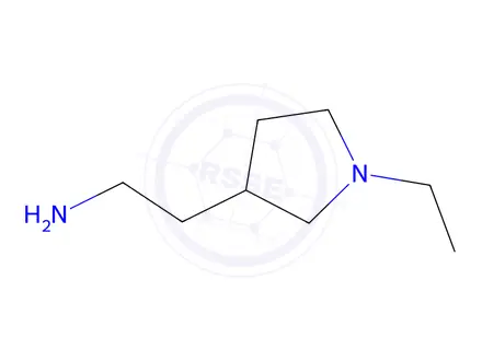 Chemical structure of (S)-2-(1-Ethylpyrrolidin-3-yl)ethanamine